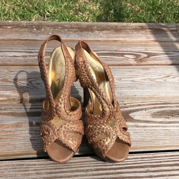Jessica Simpson Shoes - Jessica Simpson Bronze/Rosegold high heels